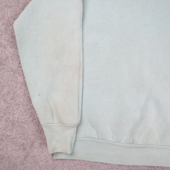 VTG 90s Alaska USA Bears Nature Medium Blue Long Sleeve Pullover Sweatshirt - Picture 8 of 13